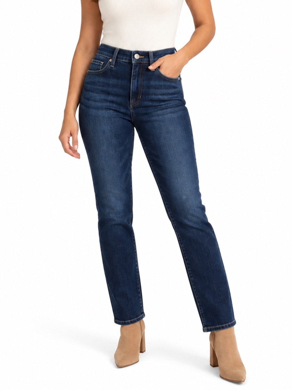 Banana Republic Slim Jeans Size 26 Dark Wash Premium Denim High Rise